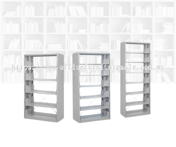 SOSM/SINGLE SIDED LIBRABY RACK WITH SIDE PANEL (RM 490.00/UNIT)