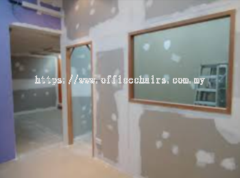 Office Renovation Puchong | Gypsum Board Partition Wall Puchong | 办公室屏风隔板 Puchong