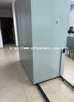 Steel Furniture Subang Jaya | 4 Bays Mobile Steel Compactor Subang Jaya