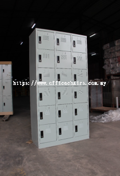 18 Compartment Steel Locker KL | Steel Furniture KL