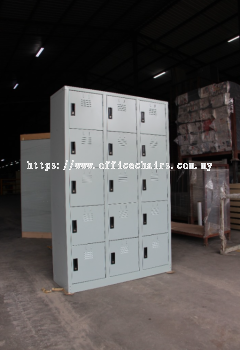 15 Compartment Steel Locker Klang | Steel Furniture Klang