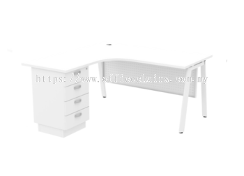 Executive L-Shape Table｜Office Table Puchong ASML-4D