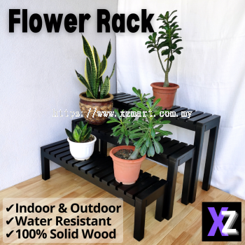 Wooden Flower Rack