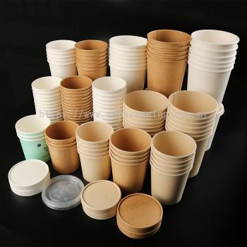 Paper Soup Cup with Lid