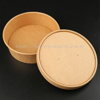 Paper Round Bowl with Lid