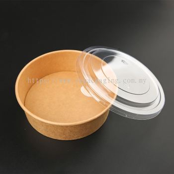 Paper Round Bowl with Lid