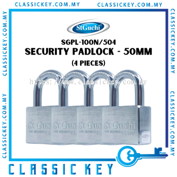 ST. GUCHI PL100N 50MM SECURITY PADLOCK (4 PIECES)