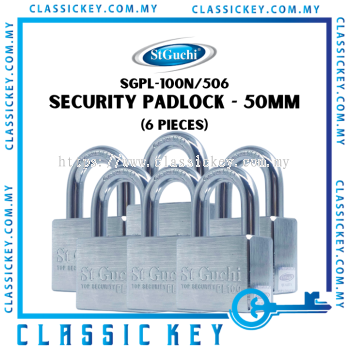 ST. GUCHI PL100N 50MM SECURITY PADLOCK (6 PIECES)