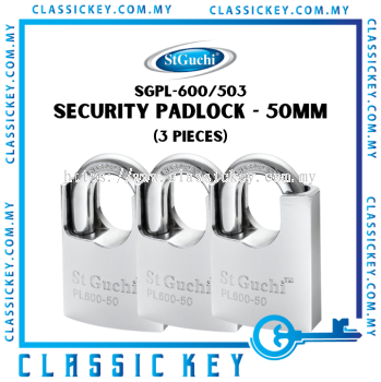 ST. GUCHI PL600 50MM SECURITY PADLOCK (3 PIECES)