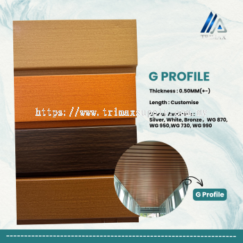 Aluminium Strip Ceiling - G Profile