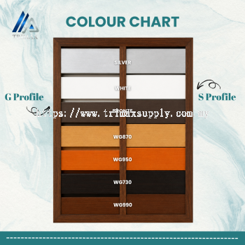 Aluminium Strip Ceiling - Colour Chart