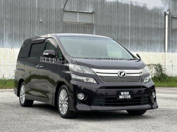 TOYOTA VELLFIRE 2.4 X AUTO YM 2013 USED CAR