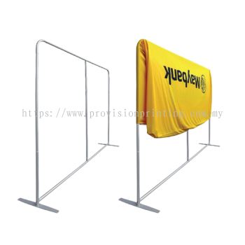 Fabric Rounded Corner Large Display Stand