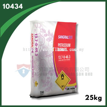 SANGRALINE POTASSIUM NITRATE 13.7-0-46.3 (25KG)