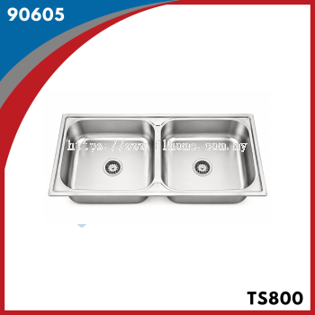 SINKI DOUBLE BOWL TS800 (TWINS)