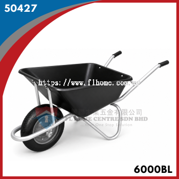 Black Plastic Wheelbarrow 6000BL (Deep Type)