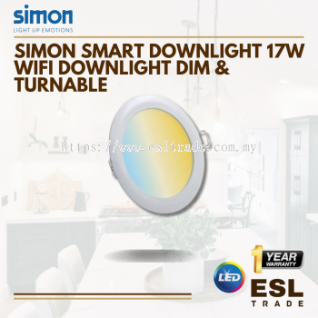 SIMON SMART LED 17W WIFI DOWNLIGHT DIM & TURNABLE