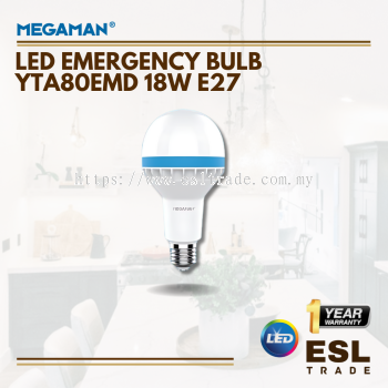 MEGAMAN LED EMERGENCY BULB YTA80EMD 18W E27- 6500K DAYLIGHT