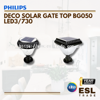 PHILIPS  DECO SOLAR GATE TOP BGC050 2.1W - 3000K-ONE YEAR WARRANTY