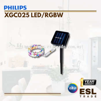 PHILIPS XGC025 LED/RGBW SOLAR OUTDOOR STRING LIGHT - ONE YEAR WARRANTY