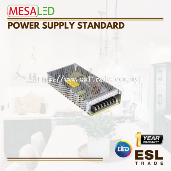 MESALED POWER SUPPLY STANDARD 12V - 36W/60W/180W/250W/360W/480W - ONE YEAR WARRANTY