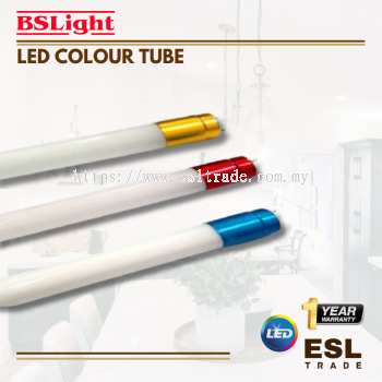 BSLIGHT LED Color Tube - RED/YELLOW/BLUE - 20W - 4FT - ONE YEAR WARRANTY