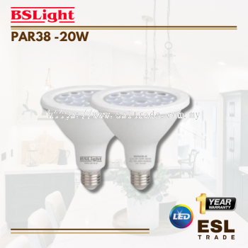 BSLIGHT PAR38 - 20W - 3000K/4000K/6500K - ONE YEAR WARRANTY