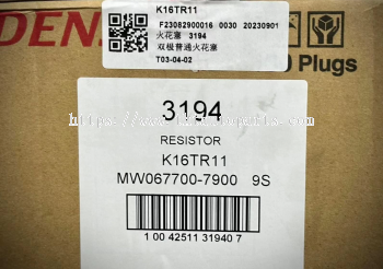 DENSO SPARK PLUG  3194 K16TR11 OEM 90919-01192 FOR TOYOTA PRADO