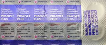 Prazivet Plus Dog PUPPY   1 Tablet, DEWORM, GENUINE, ORIGINAL, AUTHENTIC, TRUSTED PRODUCT BY PET PHARMACIST, tapeworms, roundworms, hookworms and whipworms