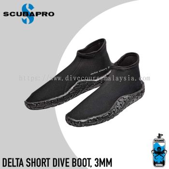 Scubapro Delta 短潜水靴，3 毫米，潜水靴，水肺潜水靴