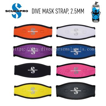 Scubapro Dive Mask Strap 2.5mm, Mask Strap for Scuba Diving Mask, Diving Mask Strap