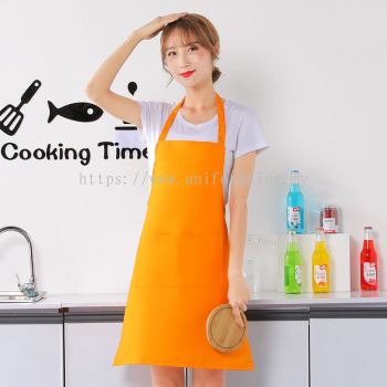 F&B Simple Apron - Sunset Orange