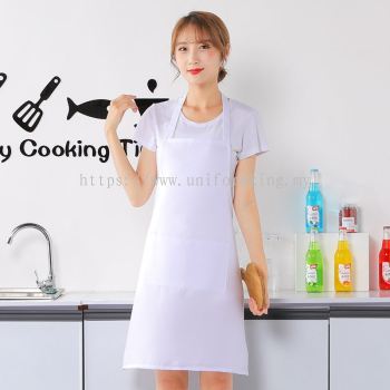 F&B Simple Apron - White