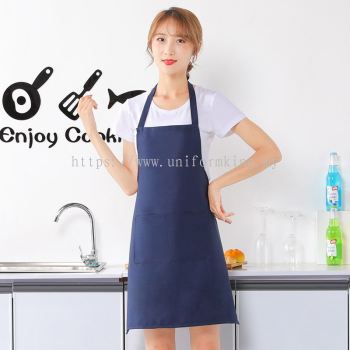 F&B Simple Apron - Navy Blue