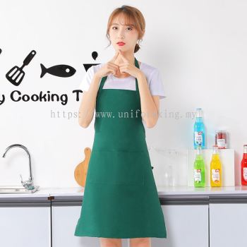 F&B Simple Apron - Dark Green