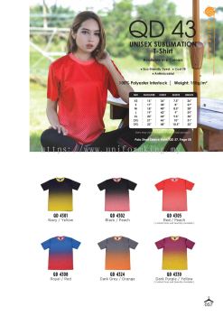 QD43 Sublimation T-shirt