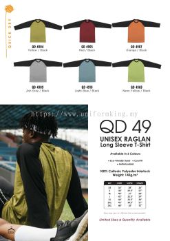 QD49 Raglan Long Sleeve T-Shirt