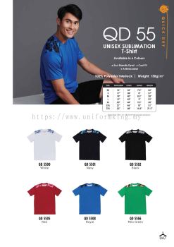 QD55 Roundneck Sublimation T-shirt