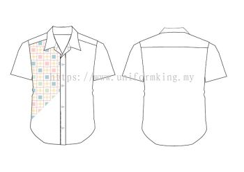 Batik Uniform Design-2024-A-5 Kemeja Baju Lengan Pendek dan Panjang F1 Baju