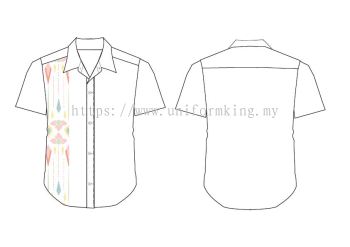 Batik Uniform Design-2024-A-6 Kemeja Baju Lengan Pendek dan Panjang F1 Baju