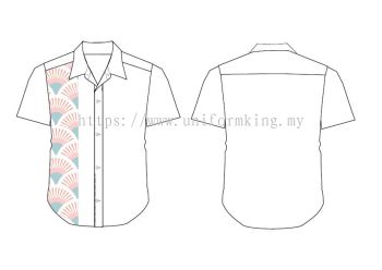 Batik Uniform Design-2024-A-7 Kemeja Baju Lengan Pendek dan Panjang F1 Baju