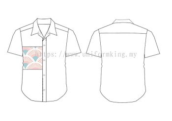 Batik Uniform Design-2024-A-9 Kemeja Baju Lengan Pendek dan Panjang F1 Baju