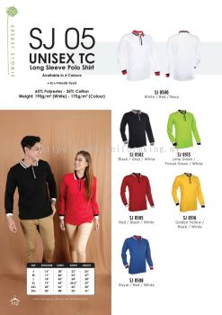 SJ05 Unisex TC Long Sleeve Polo Shirt