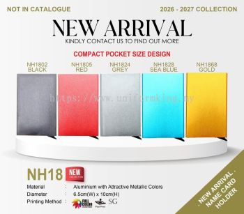 NH18 Aluminium Name Card Holder | Durable Lightweight Business Card Case | Pocket Size Card Organizer for Conferences, Networking & Client Meetings