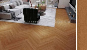 Queens Floor SPC HERRINGBONE Flooring QSH415-01 BROWN VINTAGE