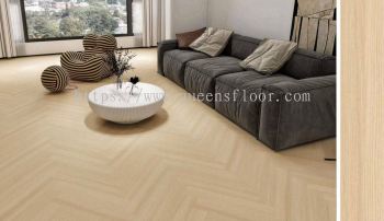 Queens Floor SPC HERRINGBONE Flooring QSH411-01 IVORY OAK