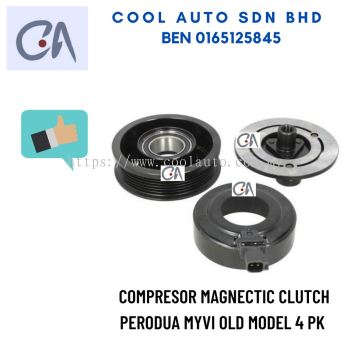 %READY STOCK %COMPRESOR MAGNECTIC CLUTCH PERODUA MYVI OLD MODEL 4 PK (2005-2011)