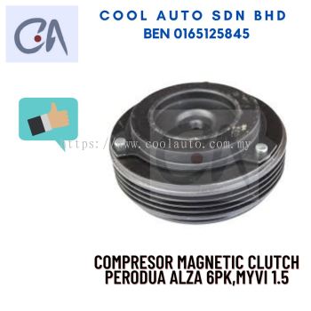 %READY STOCK %COMPRESOR MAGNETIC CLUTCH PERODUA ALZA 6PK,MYVI 1.5