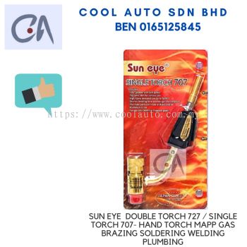 %READY STOCK % SUN EYE  DOUBLE TORCH 727 / SINGLE TORCH 707- HAND TORCH MAPP GAS BRAZING SOLDERING WELDING PLUMBING