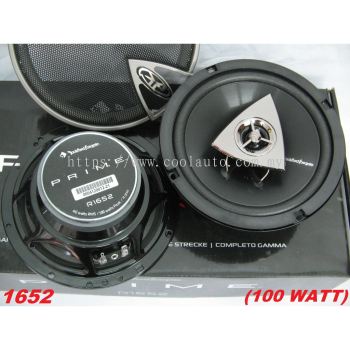 %READY STOCK %R1652-S-(100 WATT)-ROCKFORD FOSGATE 6.5 2 WAY COMPONENT SPEAKER SYSTEM